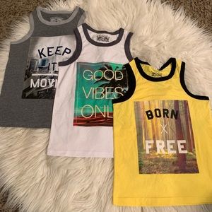 Chemistry boys 3 pack tank tops